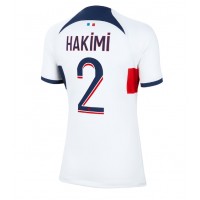 Fotballdrakt Dame Paris Saint-Germain Achraf Hakimi #2 Bortedrakt 2023-24 Kortermet